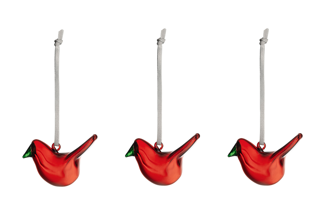 BIRDS kalėdiniai eglutės žaisliukai, 3 vnt.