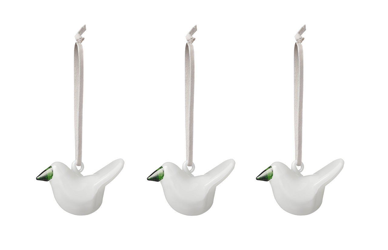 BIRDS kalėdiniai eglutės žaisliukai, 3 vnt.