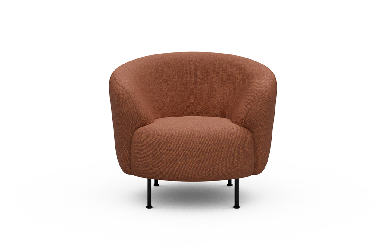 FJORD K450 fotelis, metalinės kojelės 