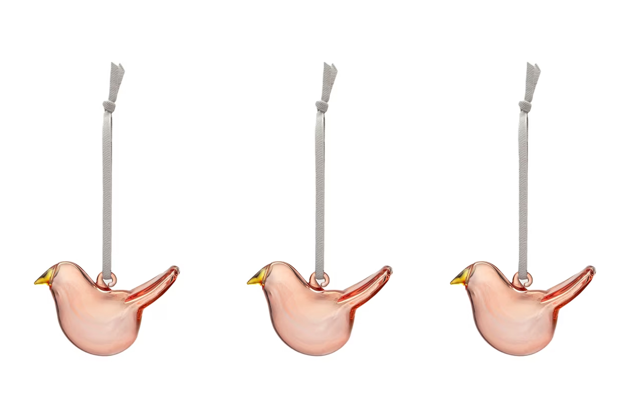 BIRDS kalėdiniai eglutės žaisliukai, 3 vnt.