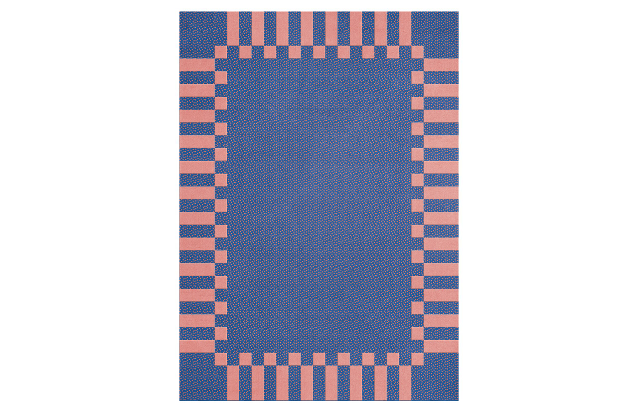 COBALT SALMON kilimas, 250 x 350 cm