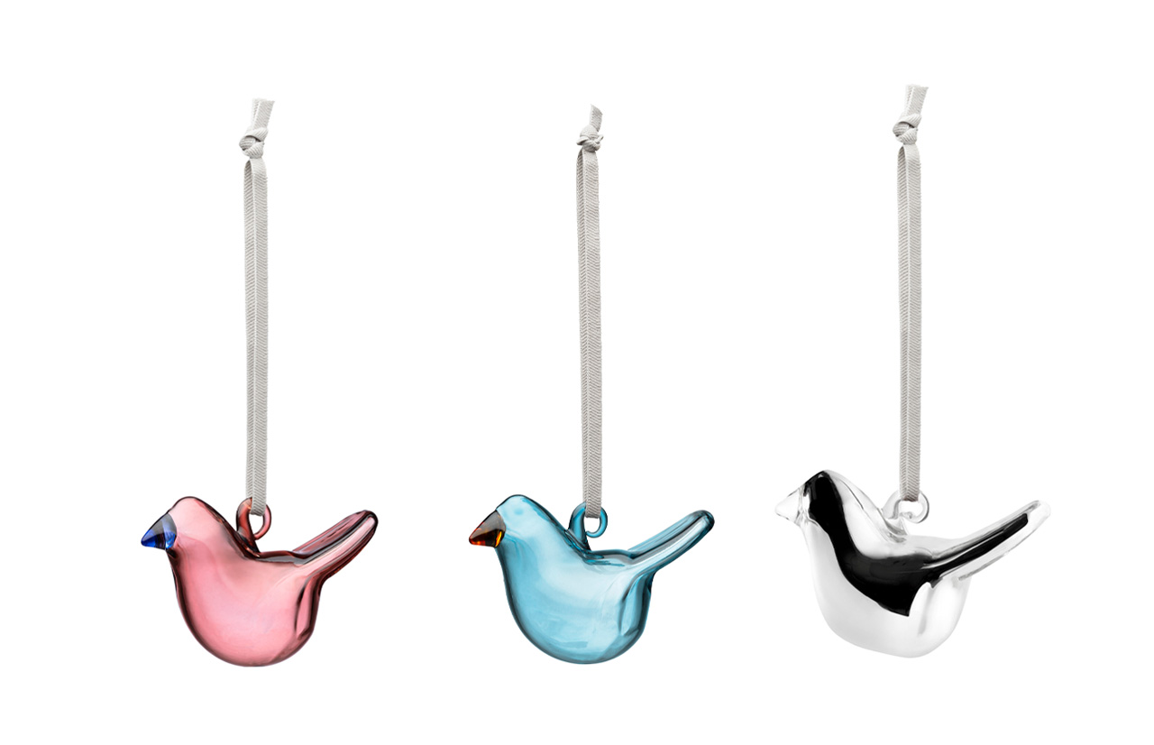 BIRDS kalėdiniai eglutės žaisliukai, 3 vnt.