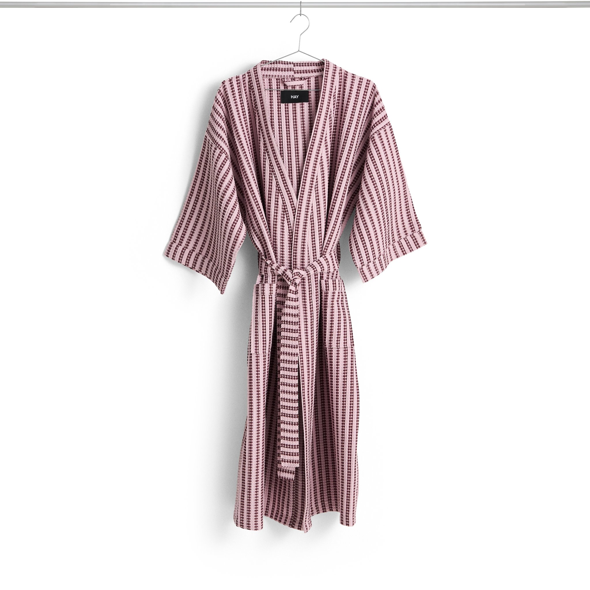 WAFFLE STRIPE 2.0 chalatas, dryžuotas