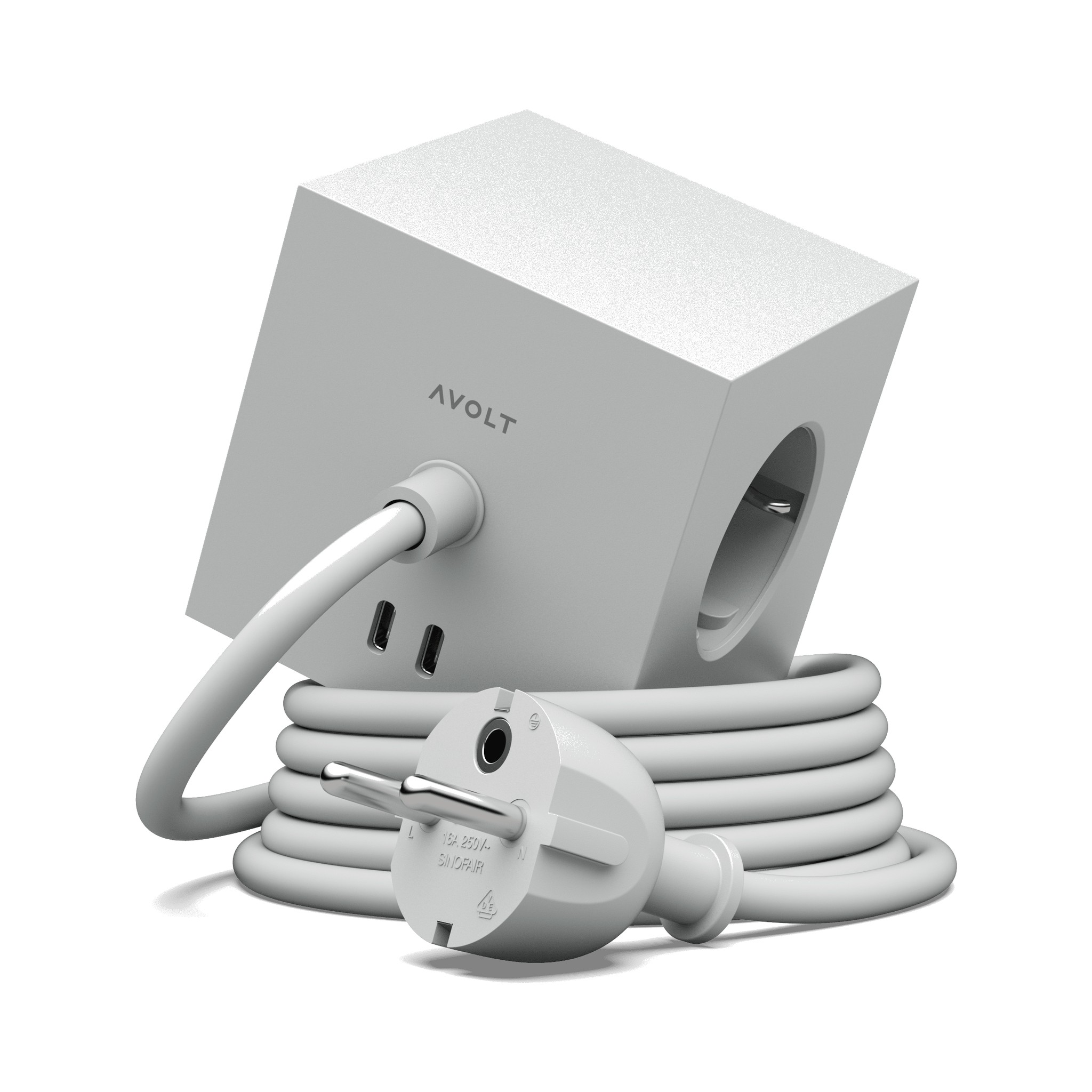SQUARE 1 / USB-C & MAGNET - ilgintuvas, 3 m.