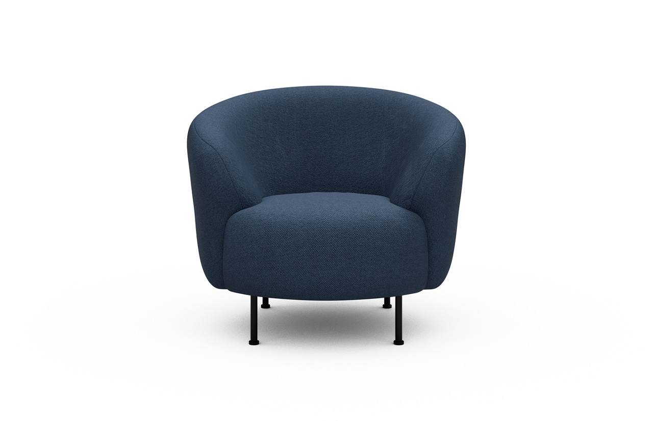 FJORD K450 fotelis, metalinės kojelės 