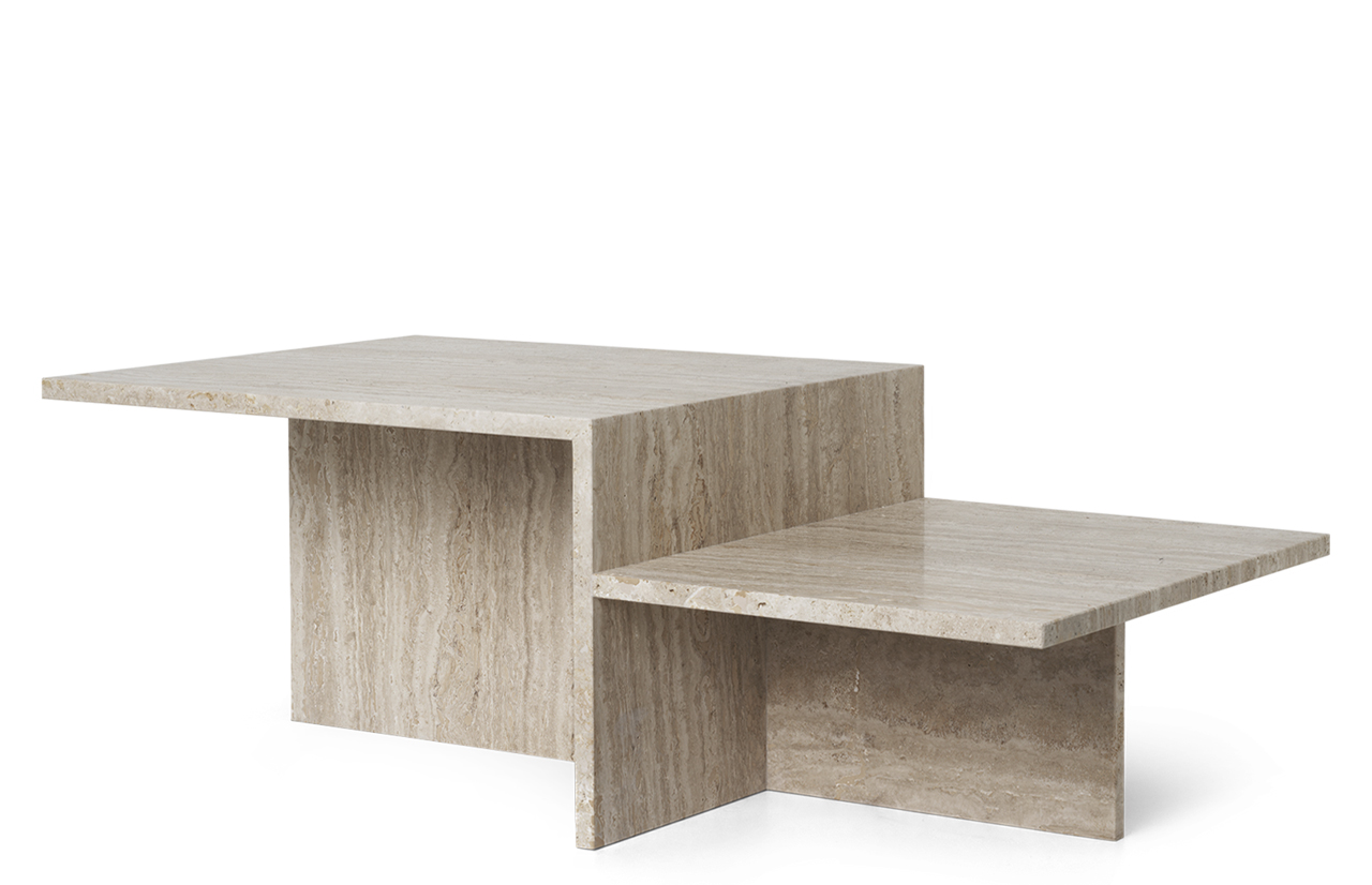 DISTINCT coffee table, travertine