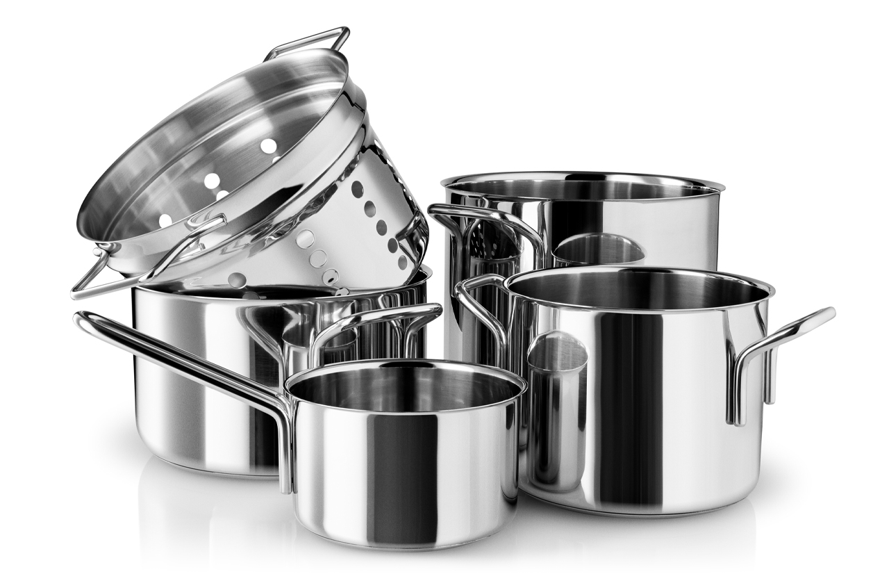 EVA TRIO STAINLESS STEEL rinkinys, 5 dalys 