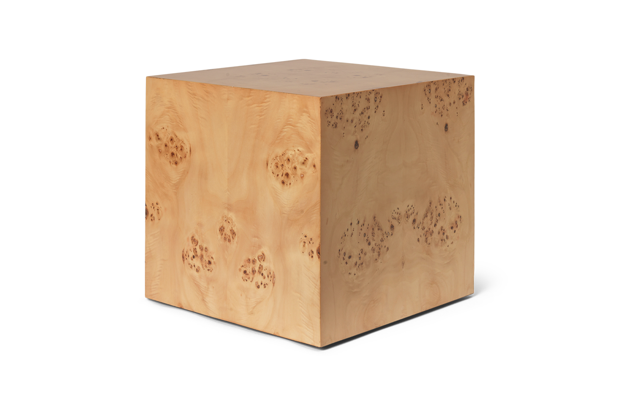 BURL CUBE side table