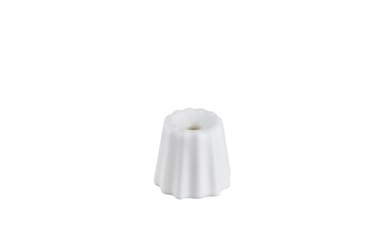 CANELE žvakidė, matinė balta, S