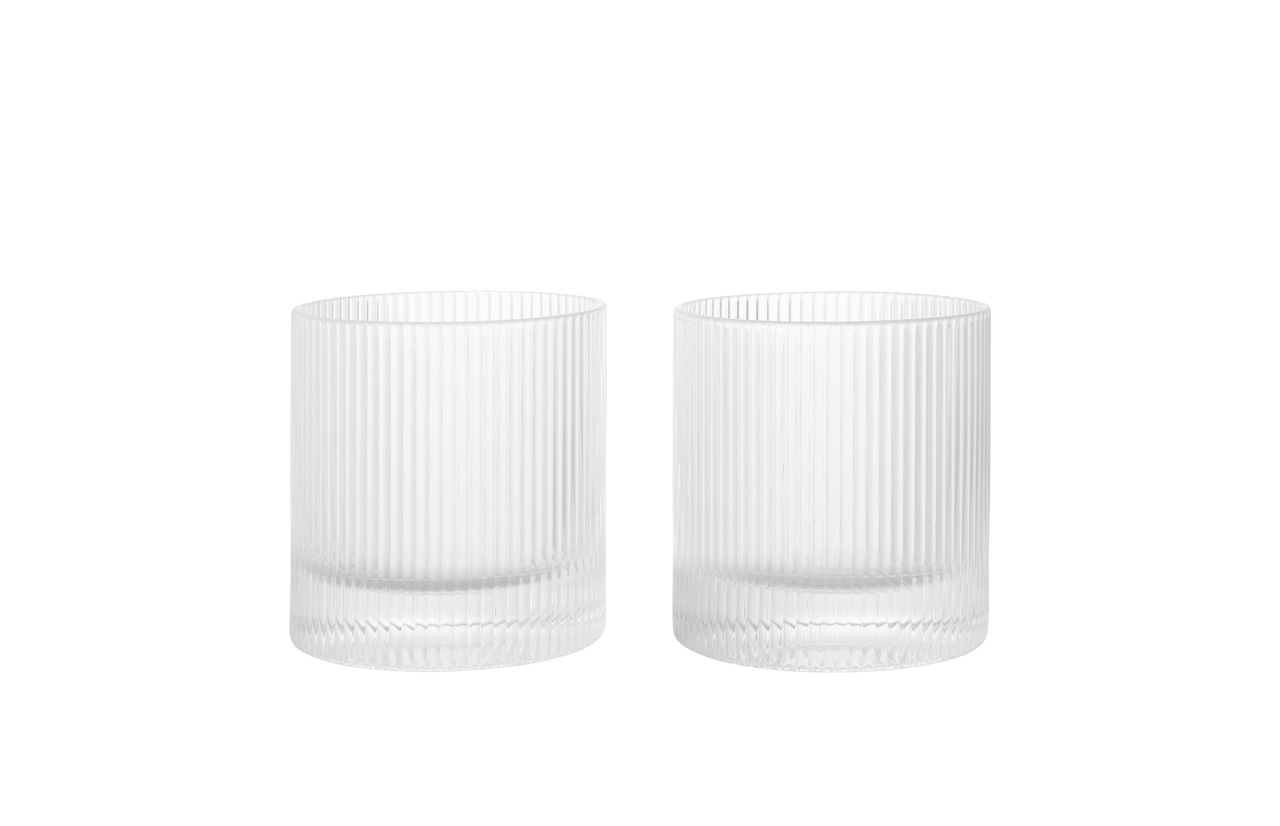 RIPPLE Glasses, set of 2pcs.