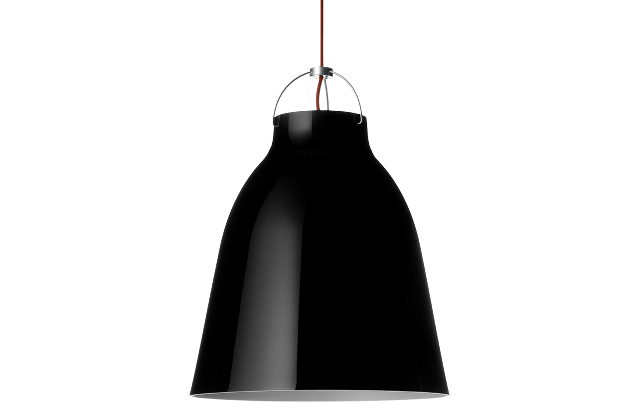 black, red cord