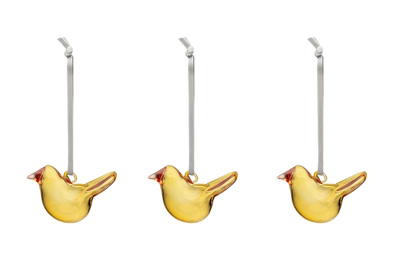 BIRDS kalėdiniai eglutės žaisliukai, 3 vnt.