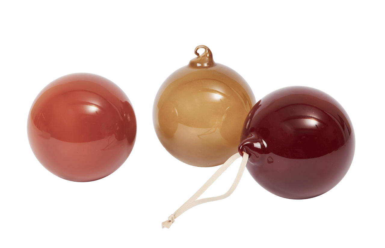 GLASS BAUBLES L kalėdiniai eglutės žaisliukai, 3 vnt.