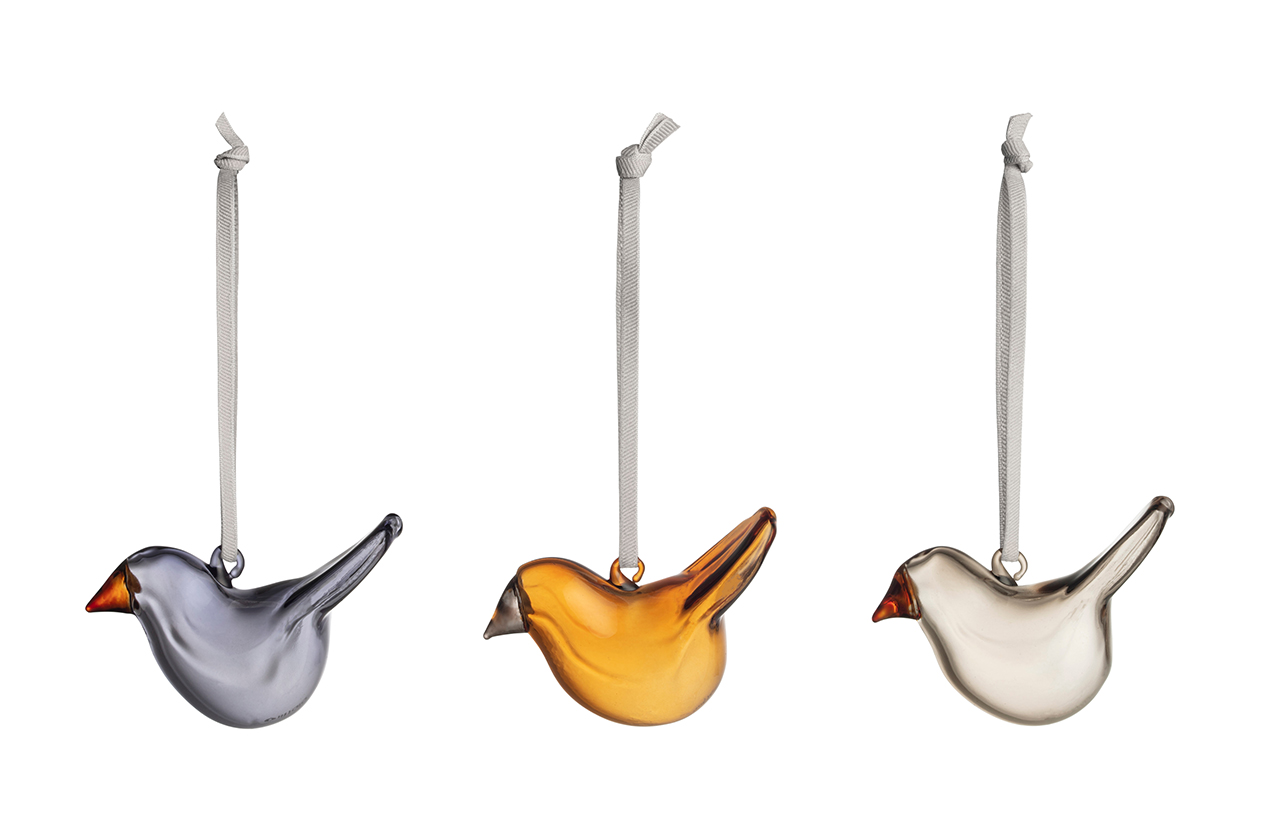 BIRDS kalėdiniai eglutės žaisliukai, 3 vnt.