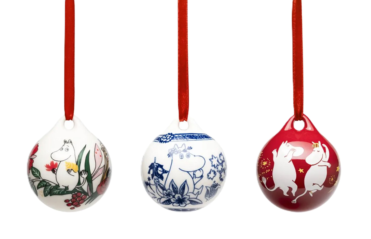 MOOMIN MINI 2024 kalėdiniai žaisliukai, 3 vnt.