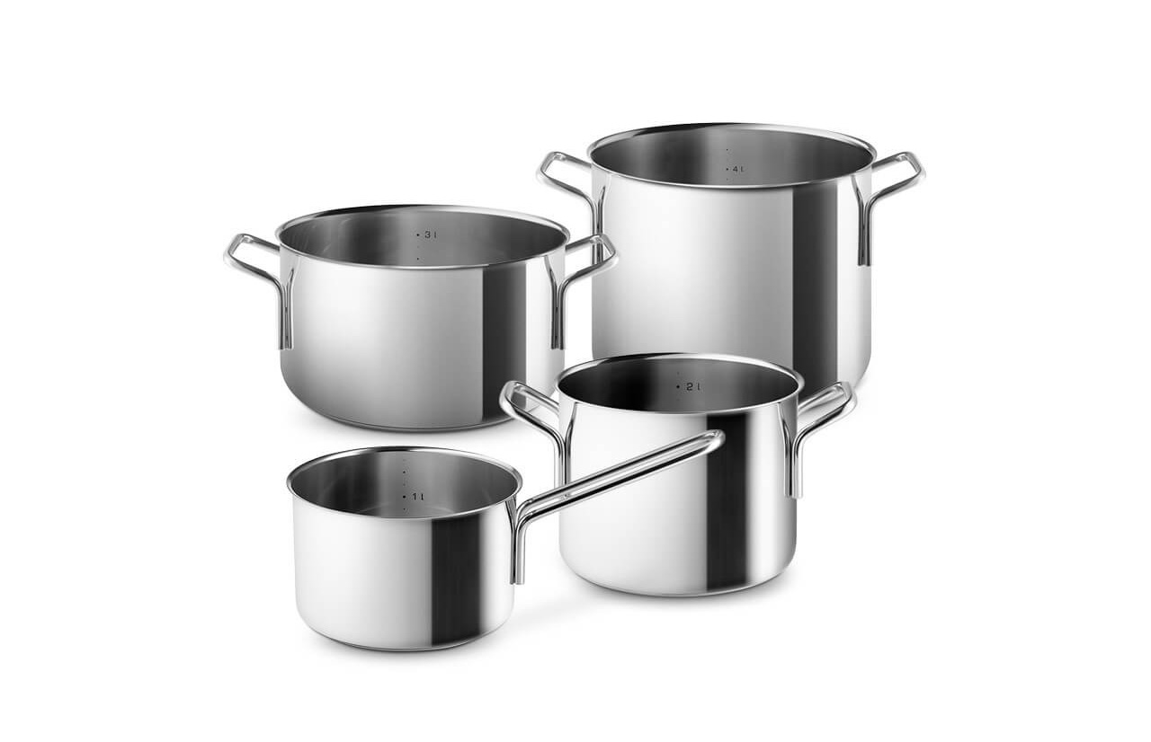 EVA TRIO STAINLESS STEEL rinkinys, 4 dalys