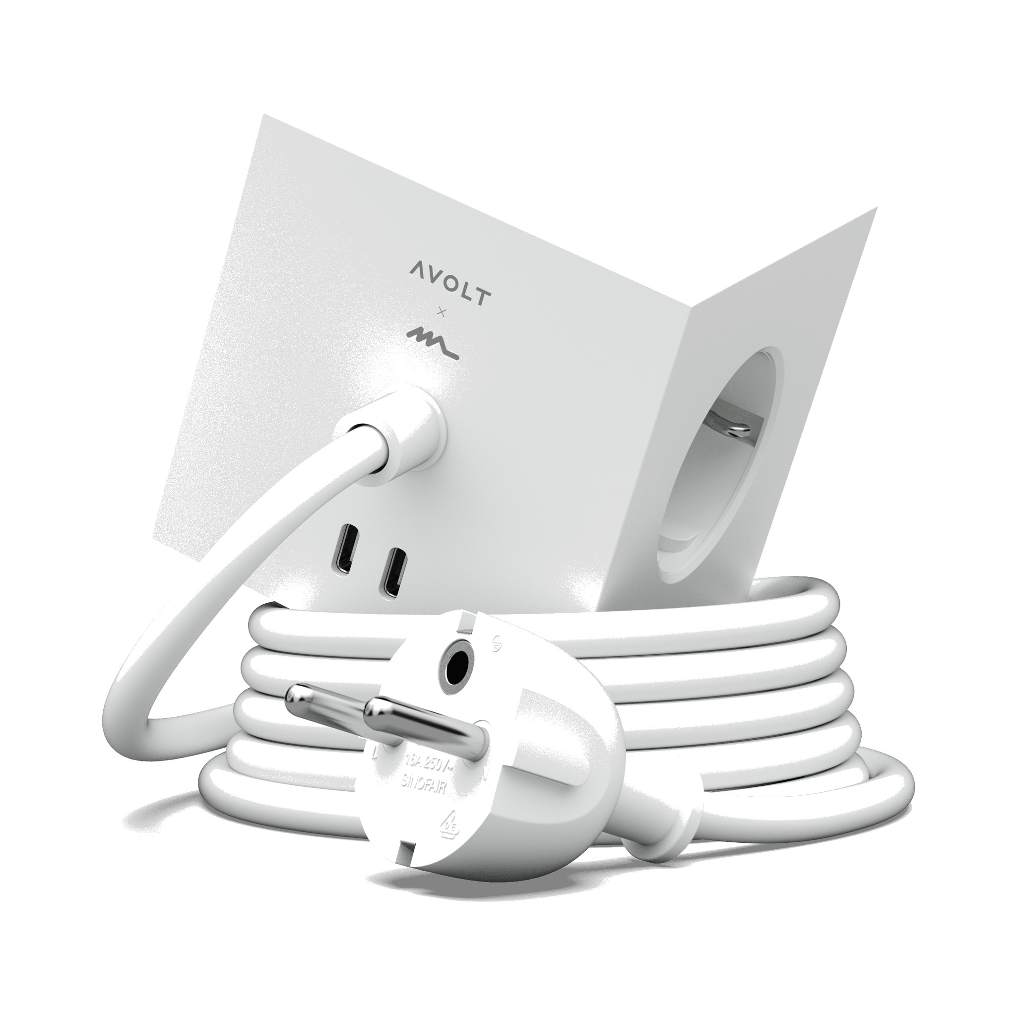 SQUARE 1 / USB-C & MAGNET ilgintuvas, 3 m.