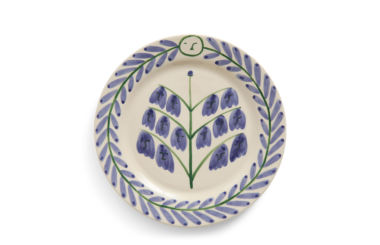 LA PITTURA plate, Ø 24 cm, Bluebells