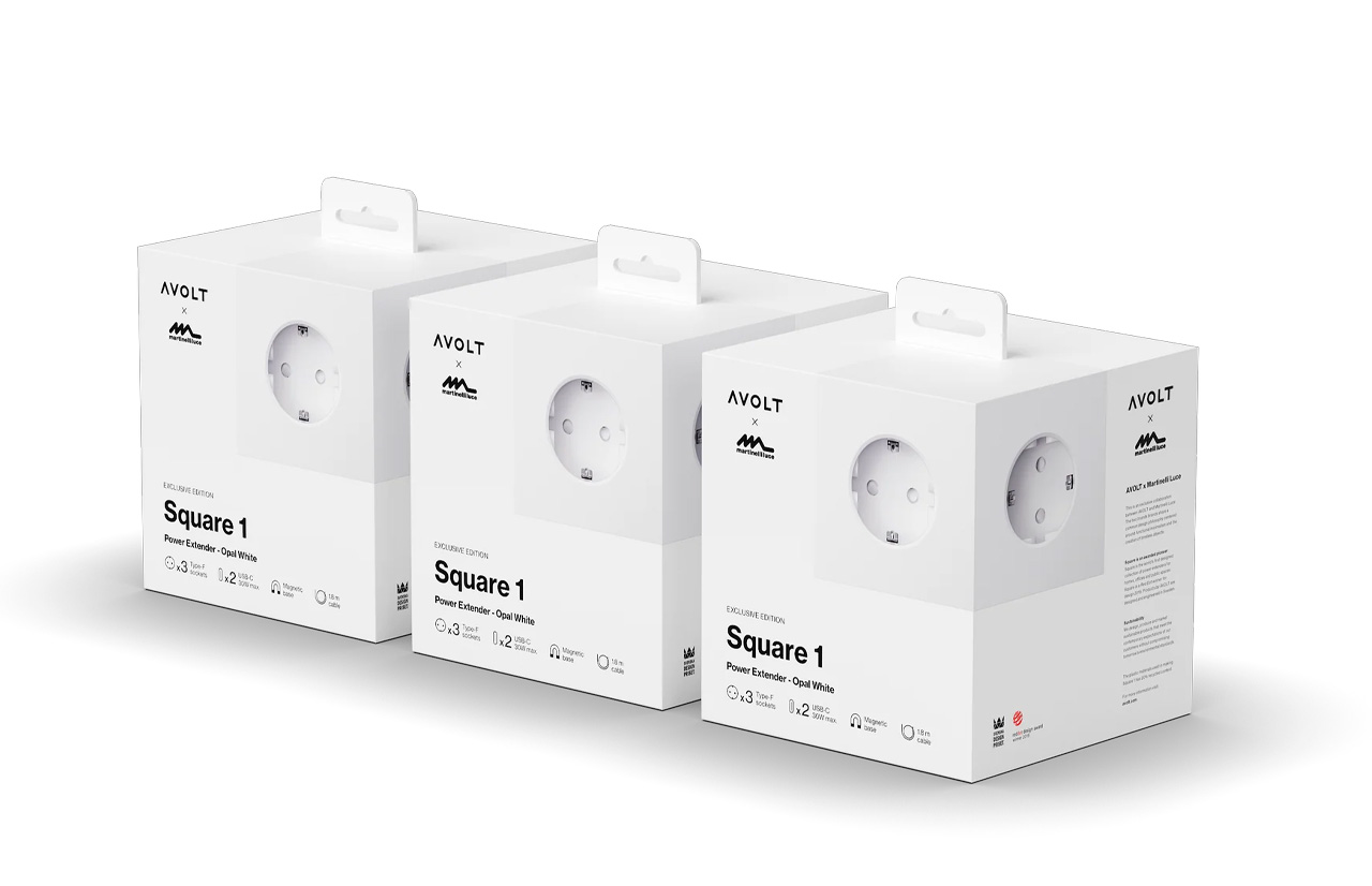 SQUARE 1 / USB-C & MAGNET 3 vnt. ilgintuvų rinkinys