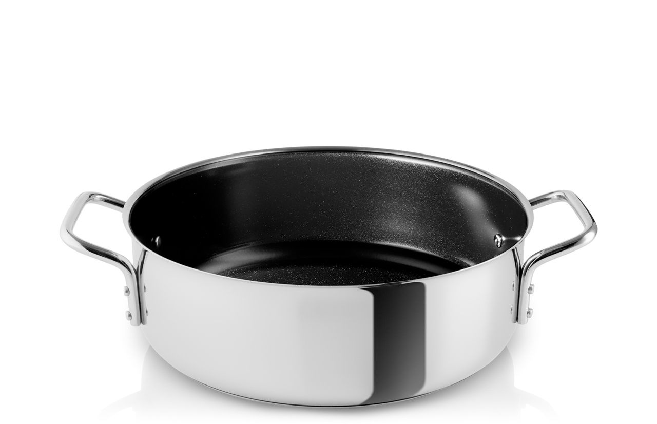EVA TRIO STAINLESS STEEL Saucepan with Ceramic Coating, 4L