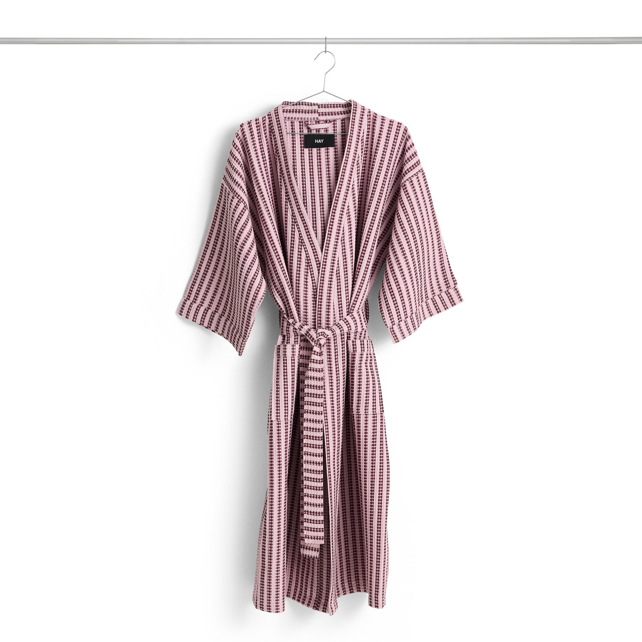 WAFFLE STRIPE 2.0 chalatas, dryžuotas