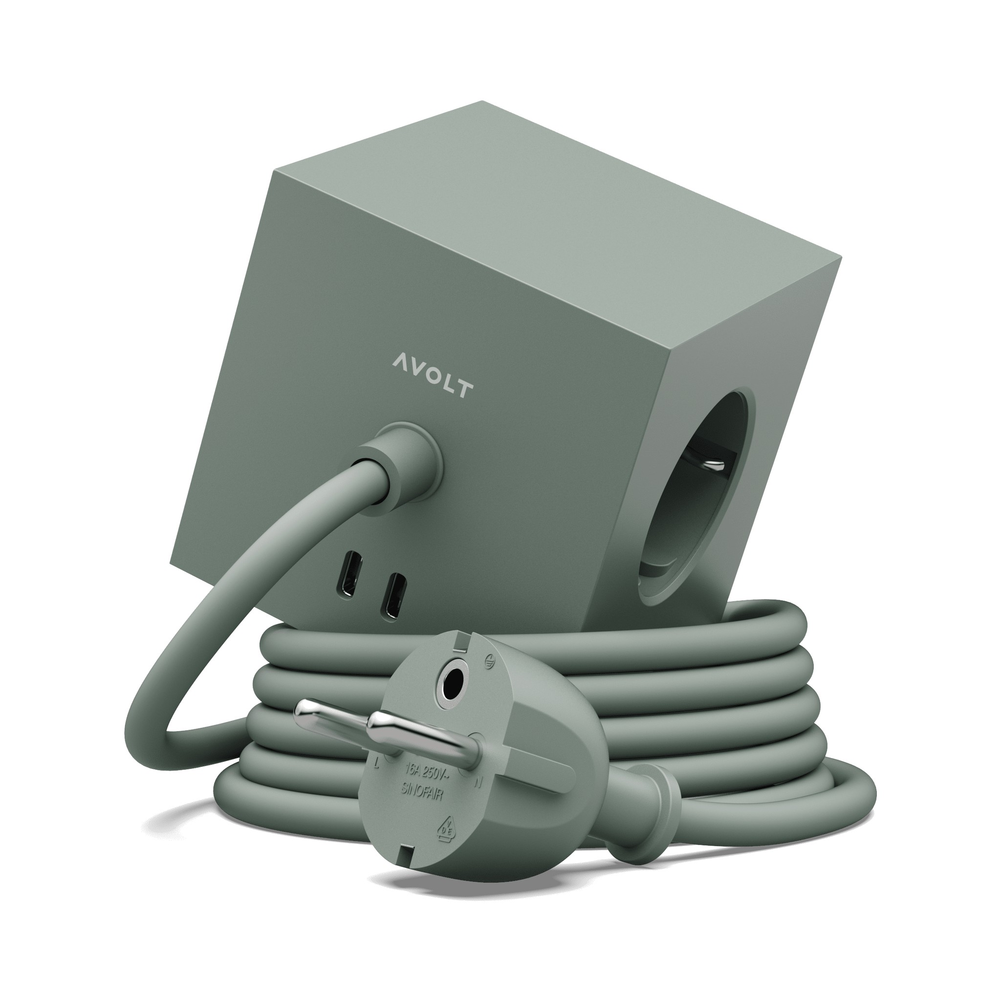 SQUARE 1 / USB-C & MAGNET ilgintuvas, 3 m.