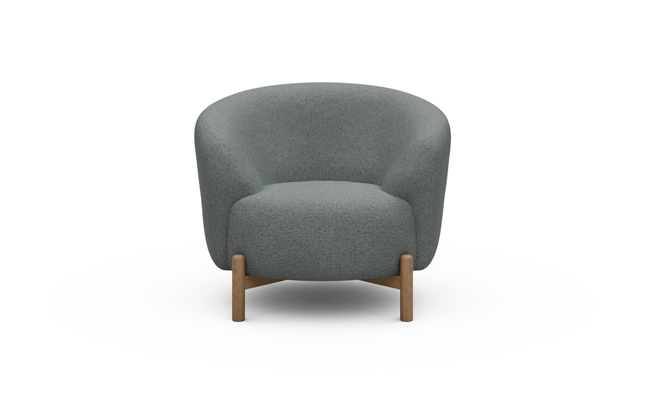 FJORD K450 fotelis, ąžuolinės kojelės